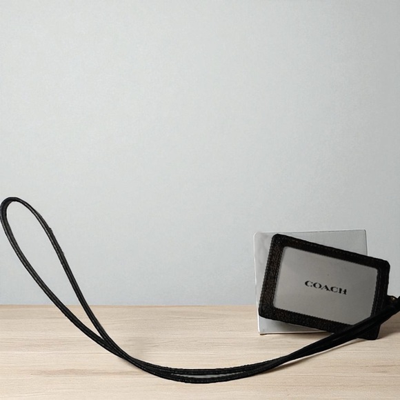 Coach Accessories - Coach Black Lanyard ID Holder